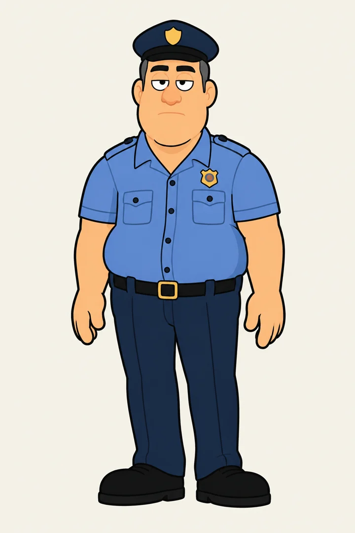 The afternoon officer